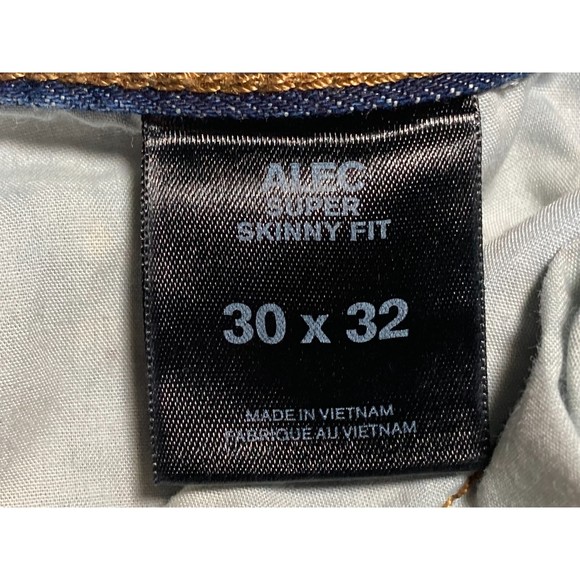 Express Jeans - Alec Super Skinny Fit - Men's SIZE 30W 32L Denim Jeans - Picture 6 of 12